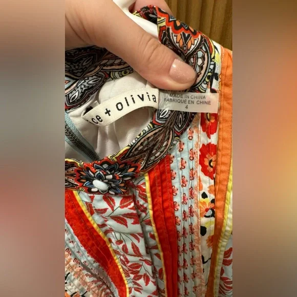 Alice + Olivia Raya Floral Mini Dress - Picture 10 of 10